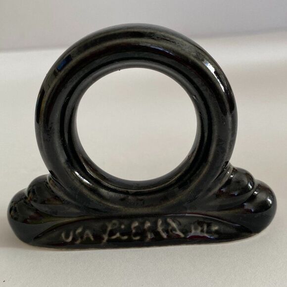 Fiestaware Black Discontinued Napkin Ring - Picture 1 of 6